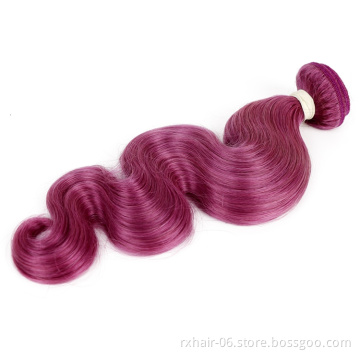 Hot Sale Fast Shipping Body Wave Purple 99j Human Hair Bundles